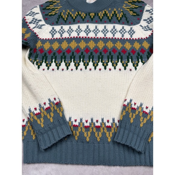 Vintage‎ Broadway Sweater Mens Medium Acrylic Knit Pullover 80s Pattern - Picture 4 of 15